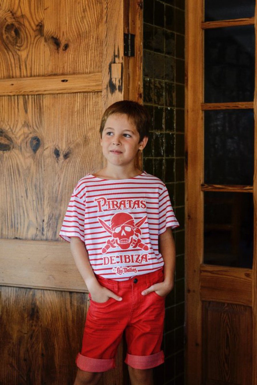 Pirates T-Shirt With Red Stripes