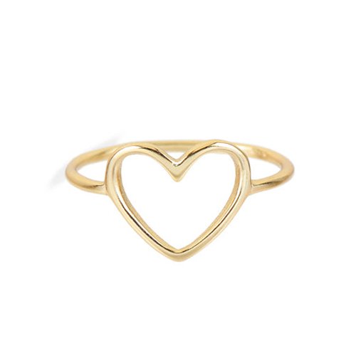 Anillo Gran Corazón Oro