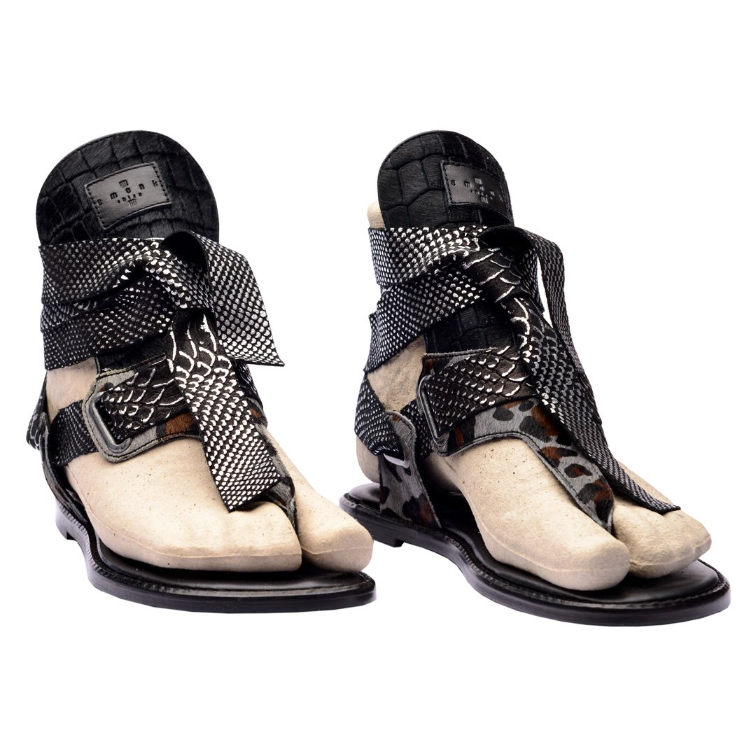 Black Coco Moon Sandals