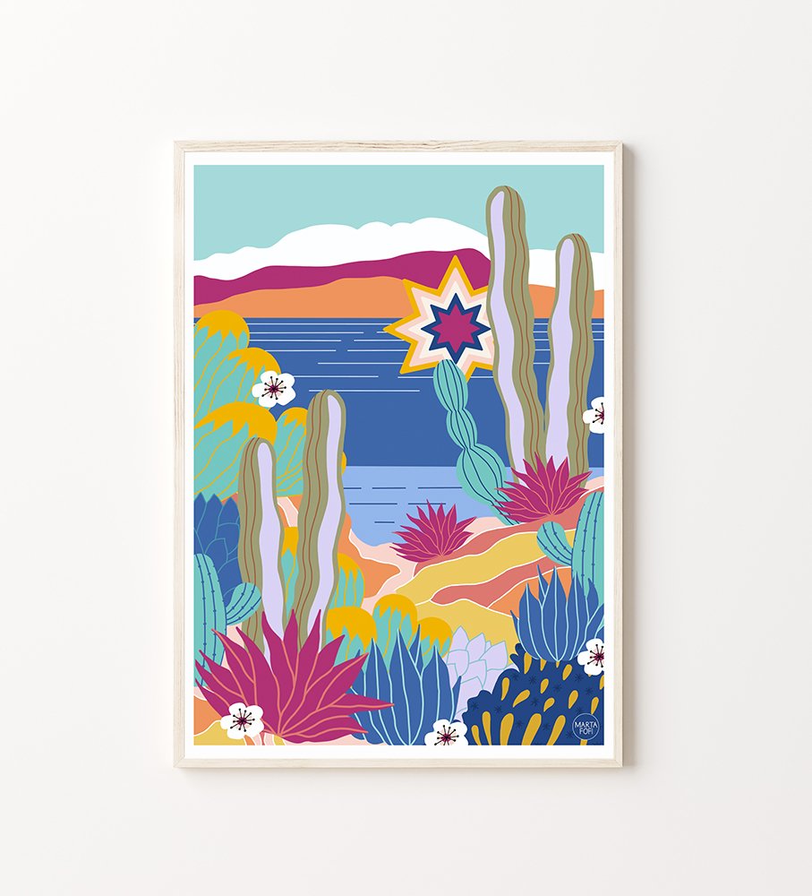 Print “Cactus Landscape"