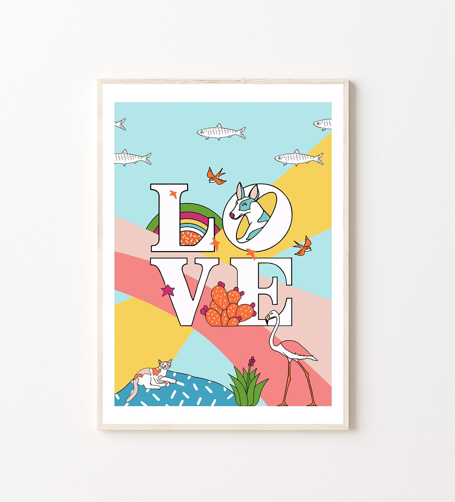 Wall Ar Print Love Ibiza Copy