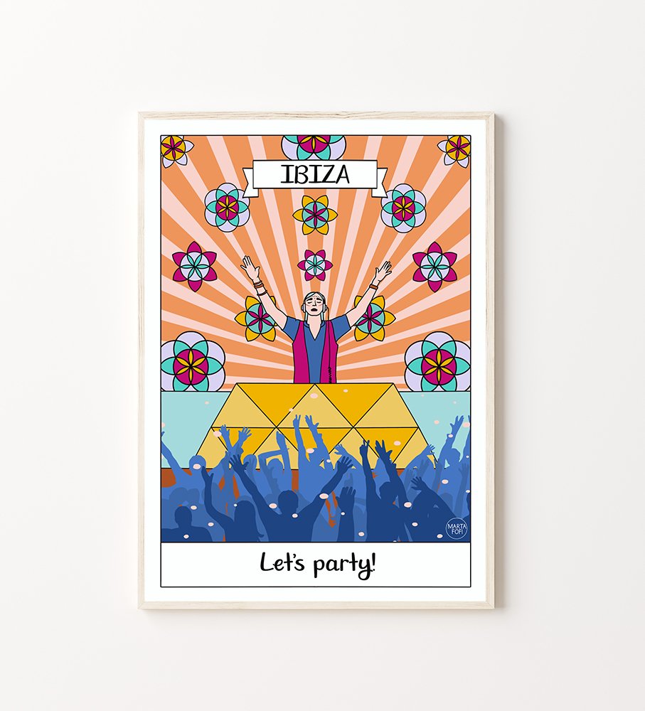 Ilustración Ibiza: ¡Vamos De Fiesta!