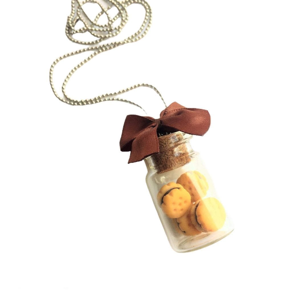  Marie Biscuit Bottle Necklace