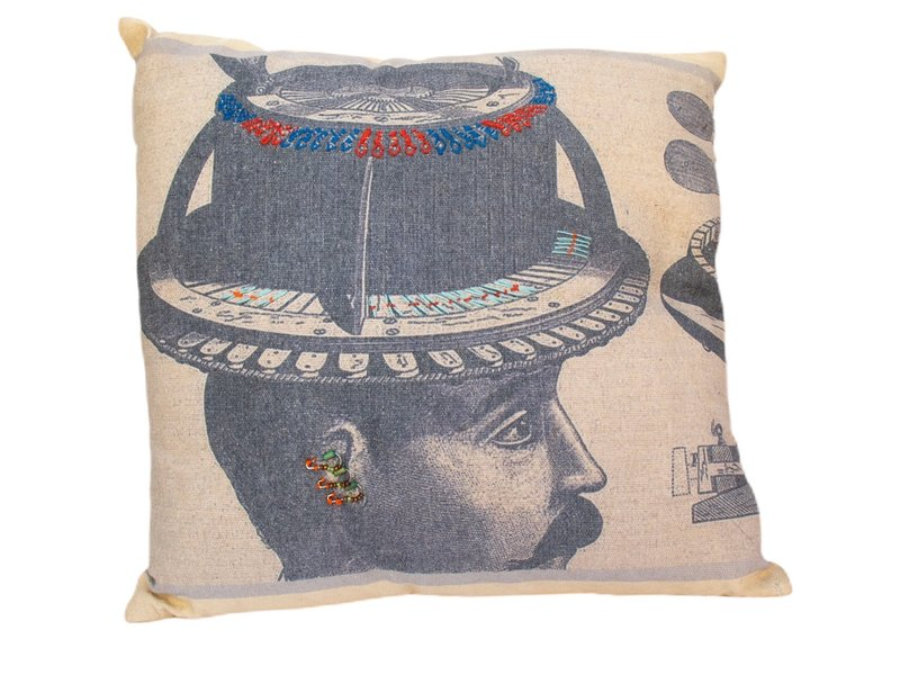 Mr.  Hat Victorian cushion