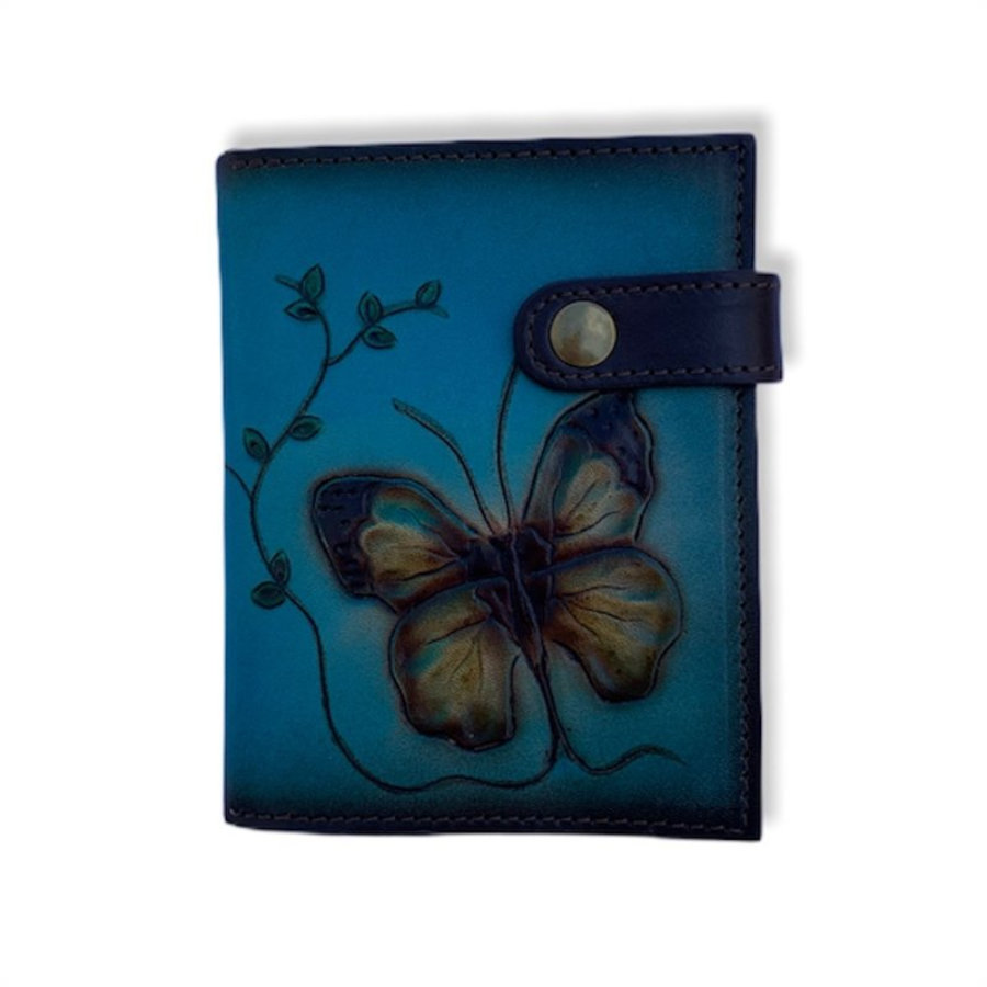 Small blue butterfly clik wallet