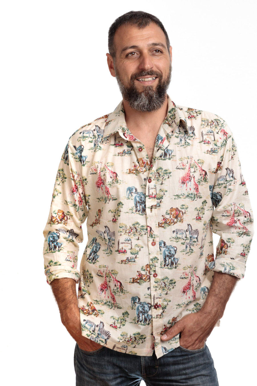  Camisa Hombre Safari 