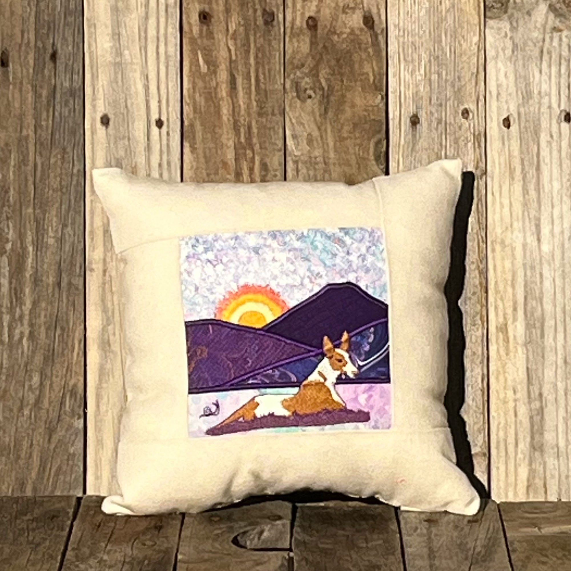 Purple Podenco Mini Pillow 