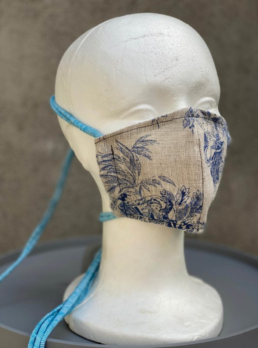 Women / girl face mask “Delft Blue 012“
