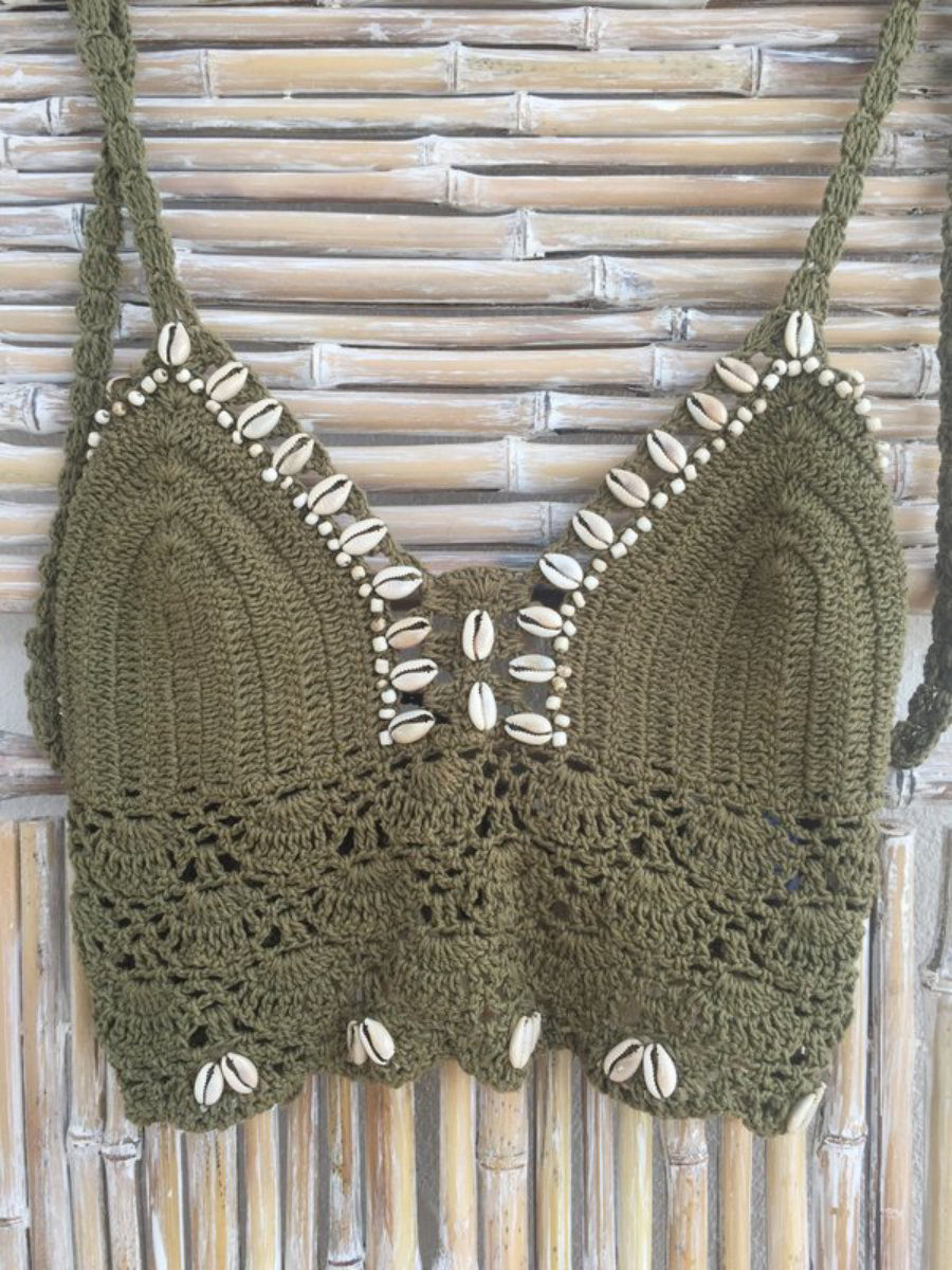 Top crochet & shell