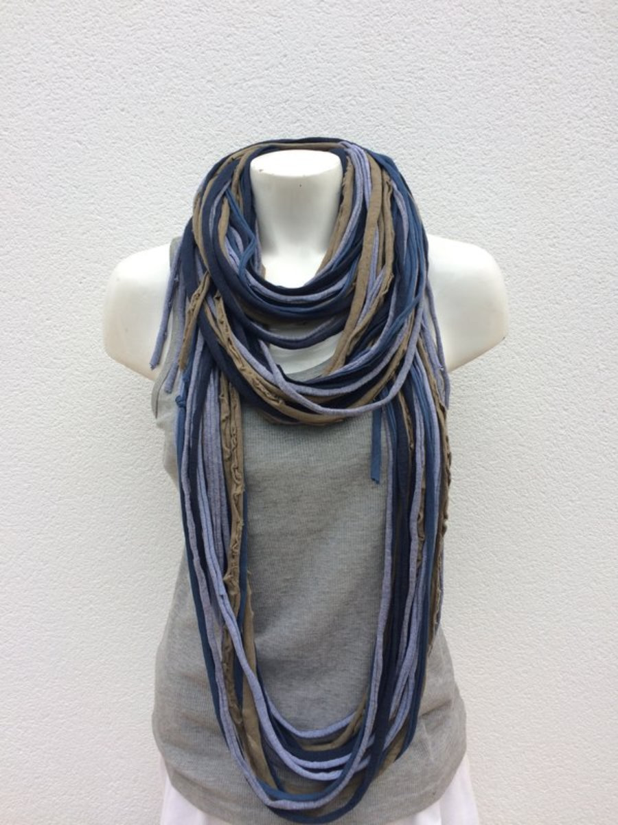 Green, Blue And Gray Foulard
