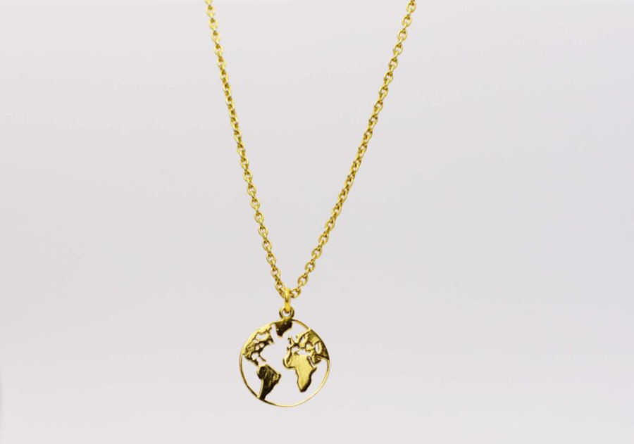 Collar plata 925 Mundo