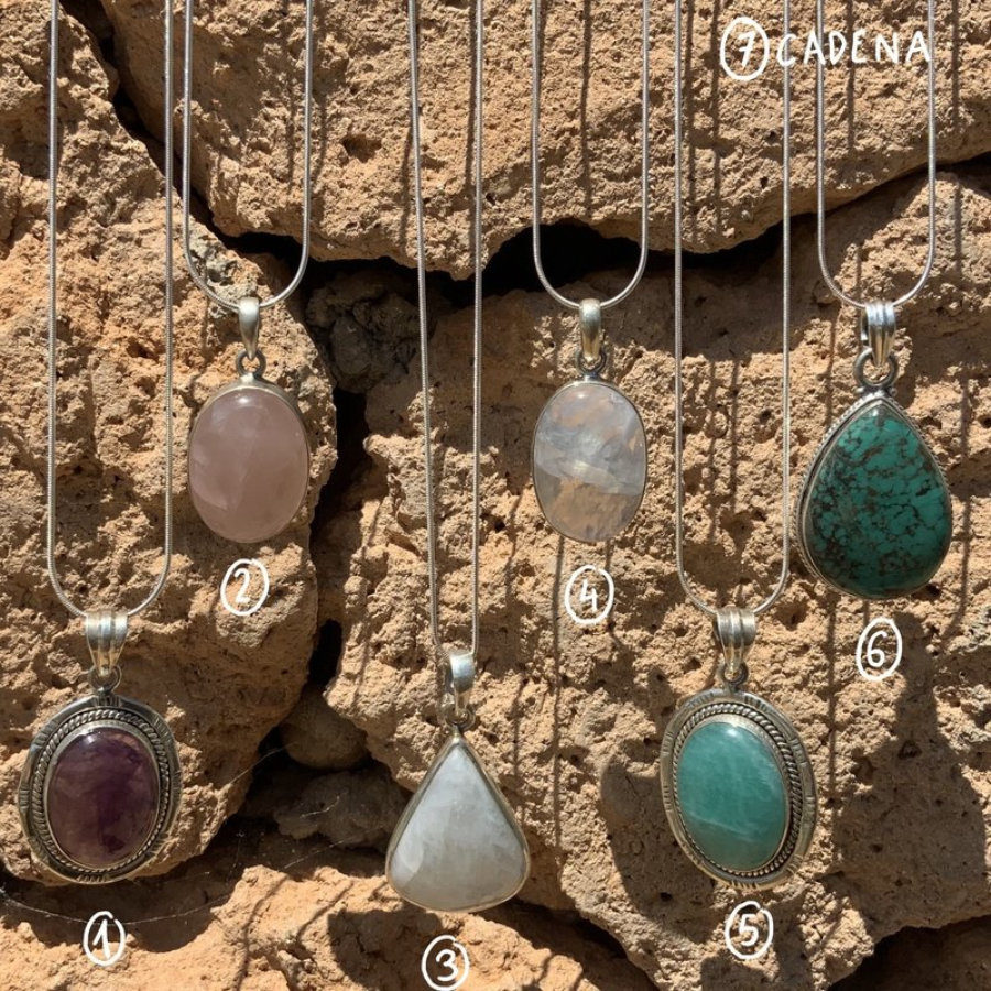 Colgantes piedras naturales