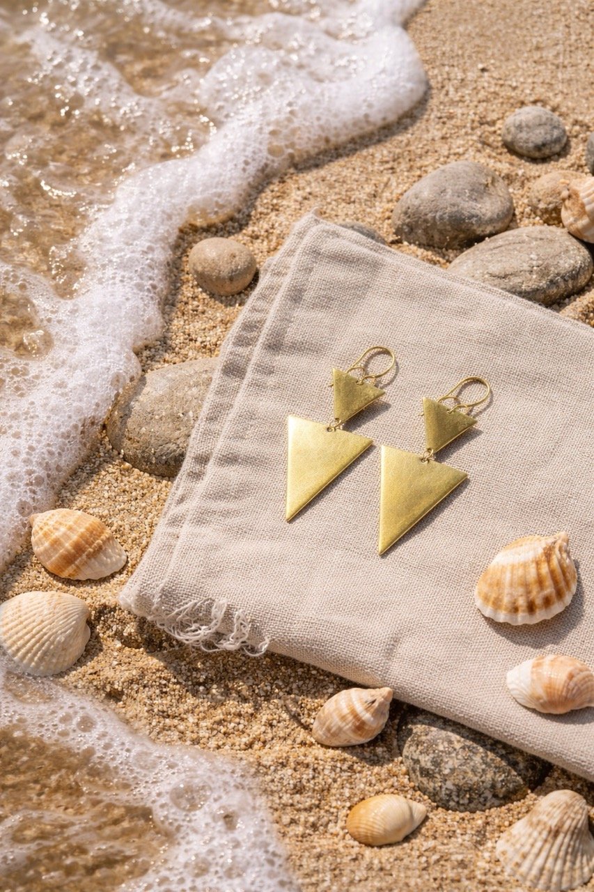 Arrow Triangle Earrings