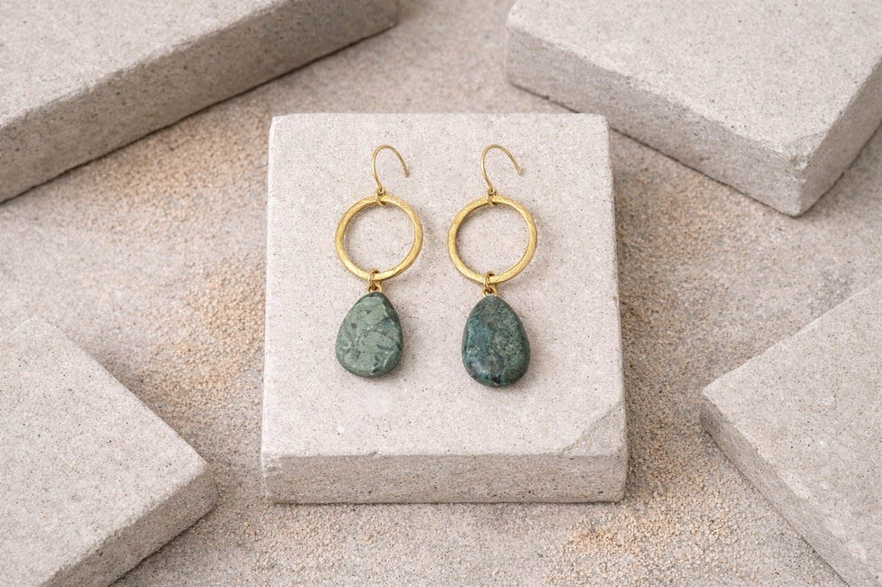 Teardrop Hoop Earrings