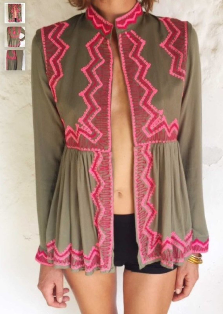 Tribal Queen Collection Raj Jacket Bordir 