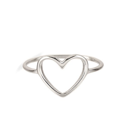 Gold Big Heart Ring