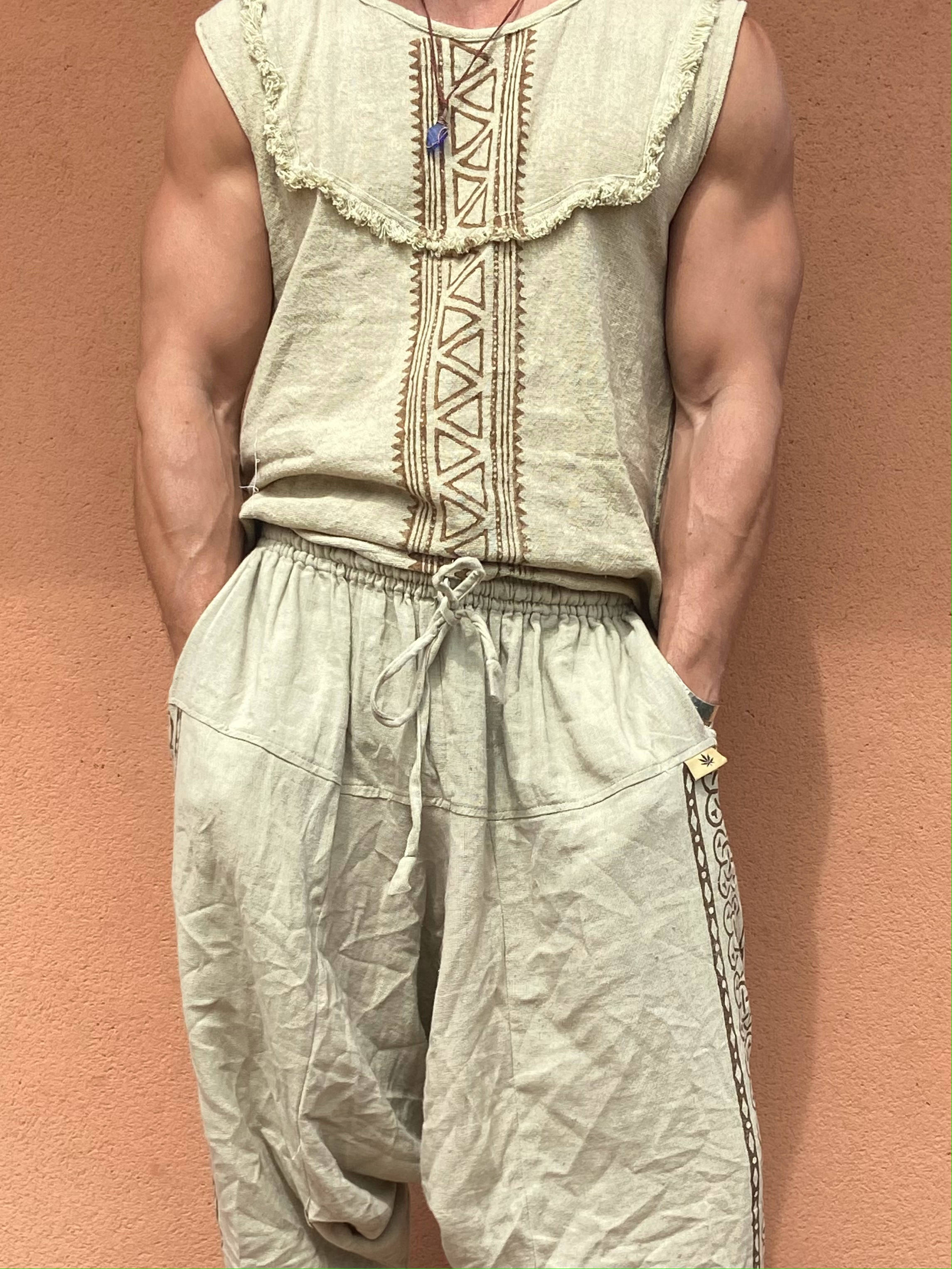 Pantalón Block Print