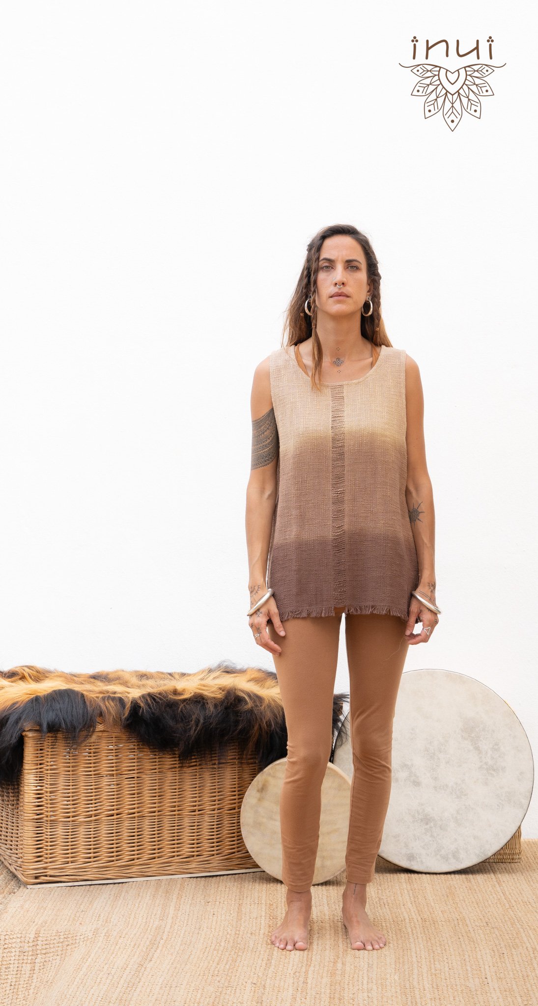 Long Anai Top• Top  With Block Print • Unique Design • Raw Materials