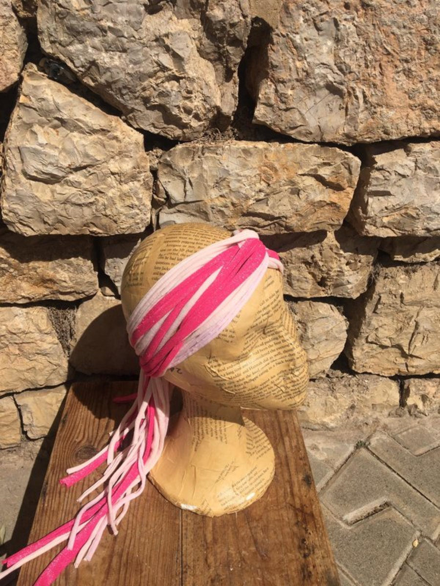 Sparkly Pink And Pink Turban