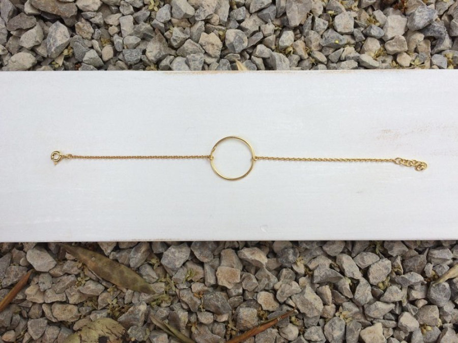 One Hoop Ring Silver Bracelet