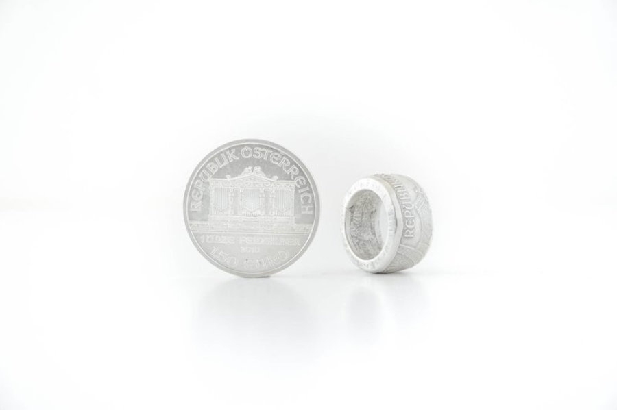 1,50 Euro Vienna Philharmonic Silver Coin Ring