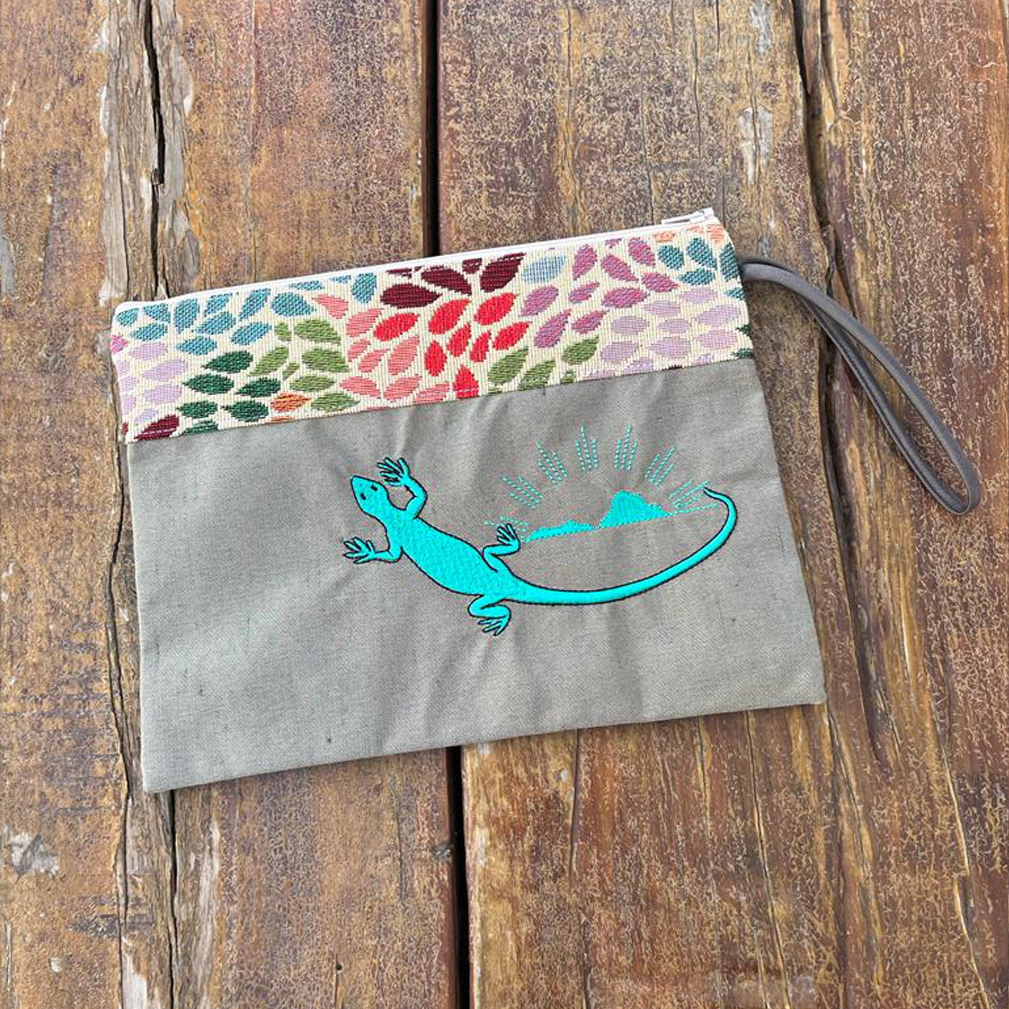Lizard Clutch Bag 