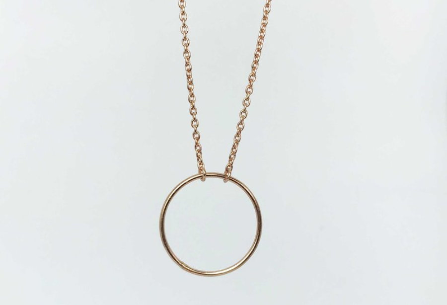 Collar Plata 925-Circulo