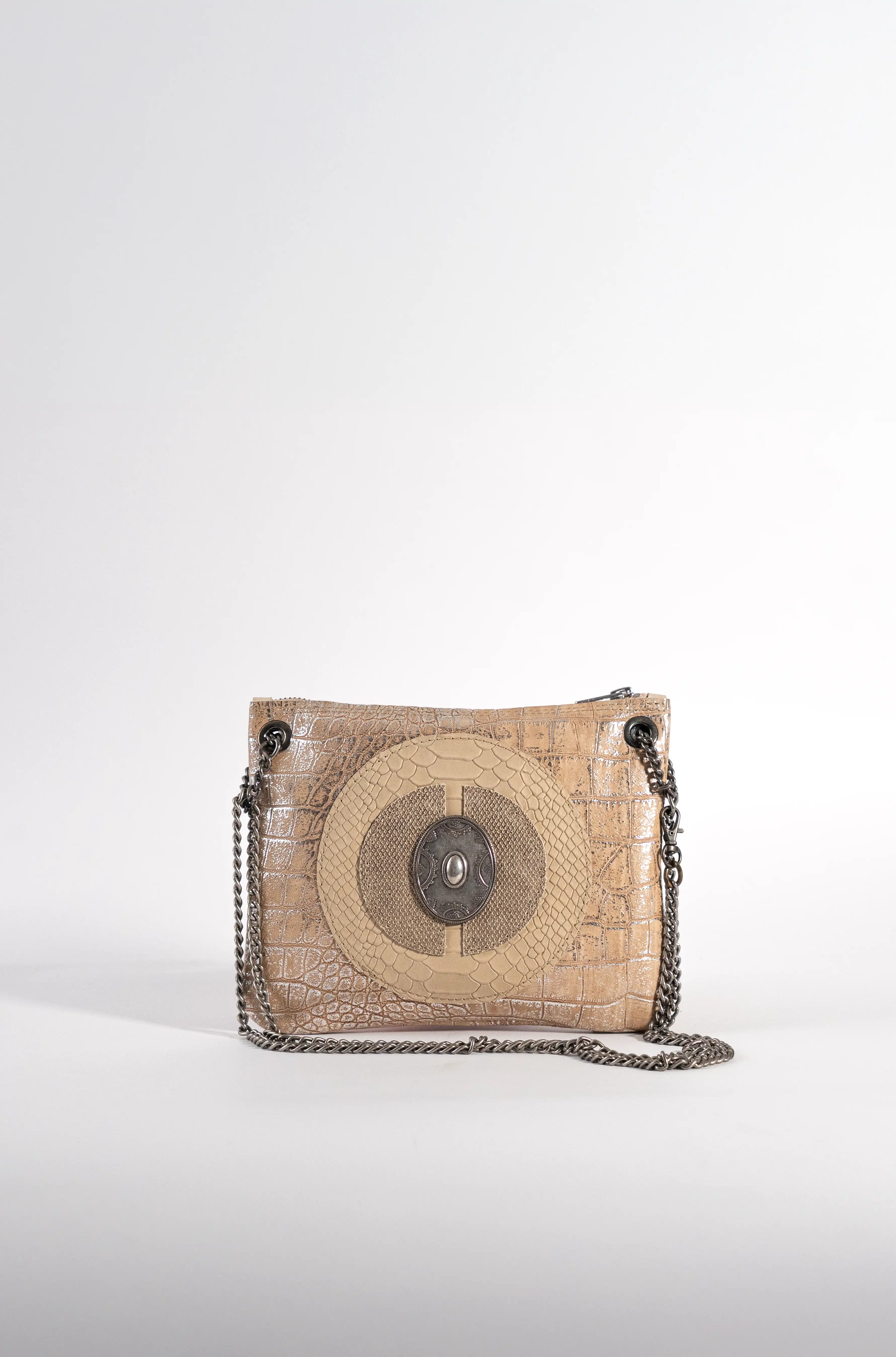 Medallion White Chic Bag