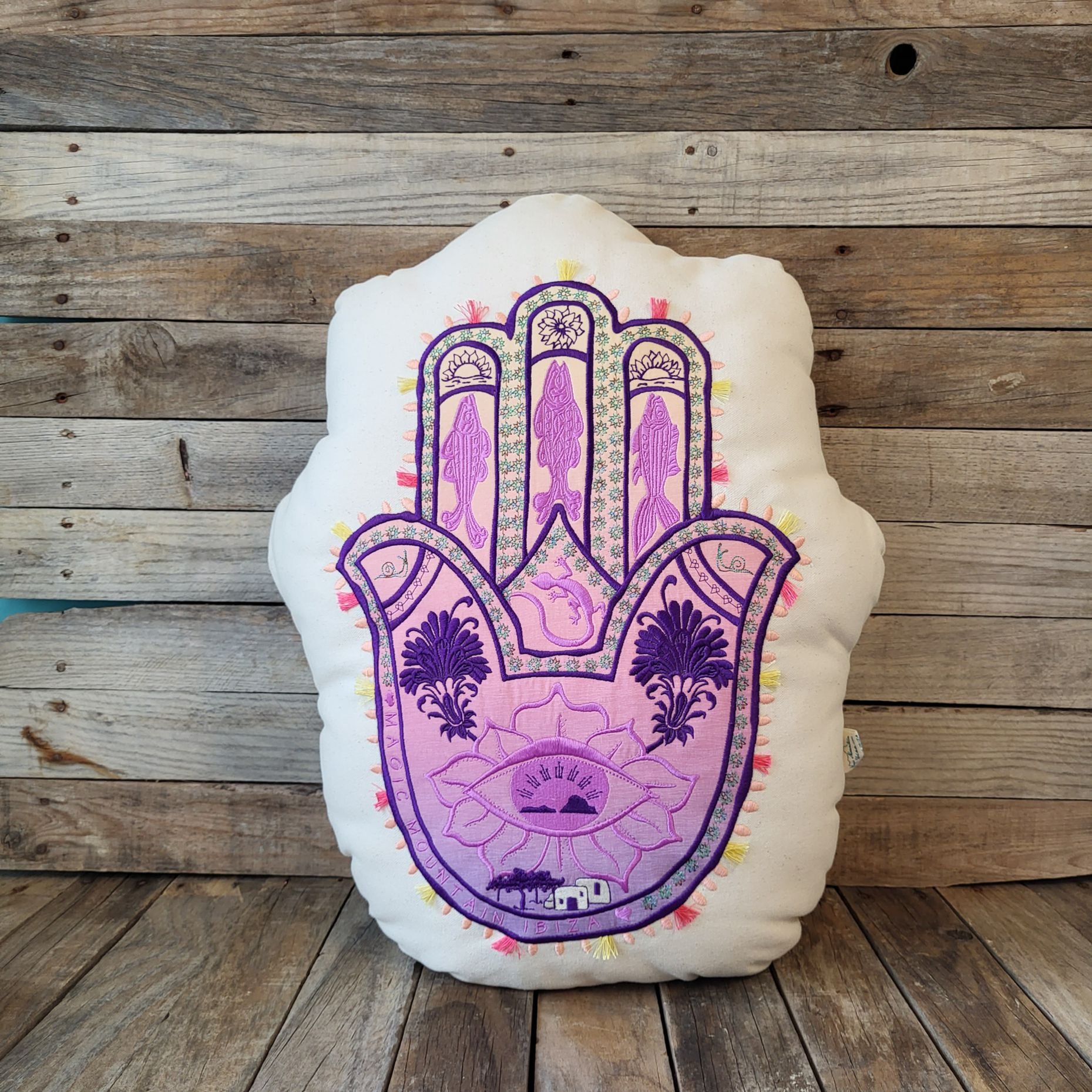 Cojin Hamsa Lavanda